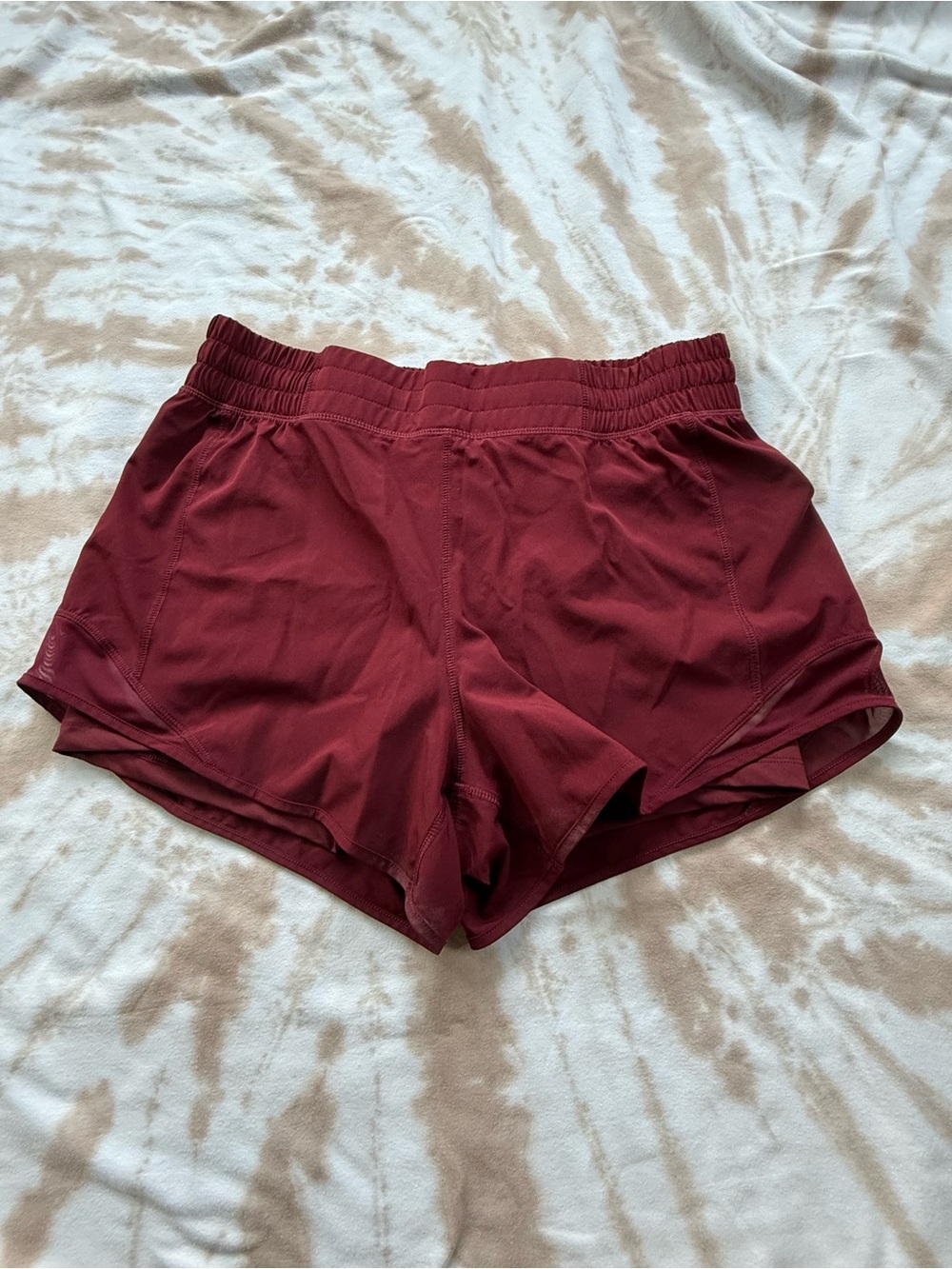 Women's Maroon Athletic Shorts